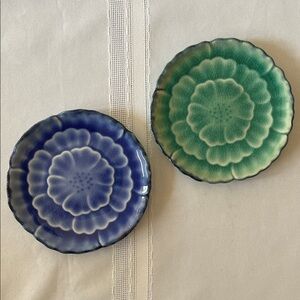 Set of 2 Small Plates from Japan, One Nakagama